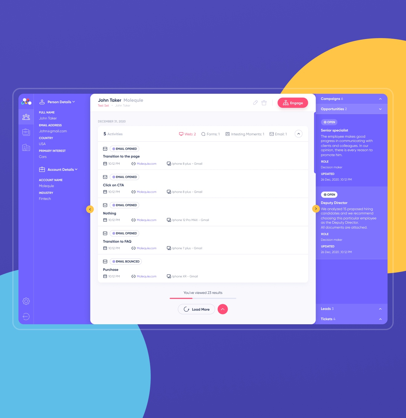 Molequle – CDXP web app - Website Development - Photo 10