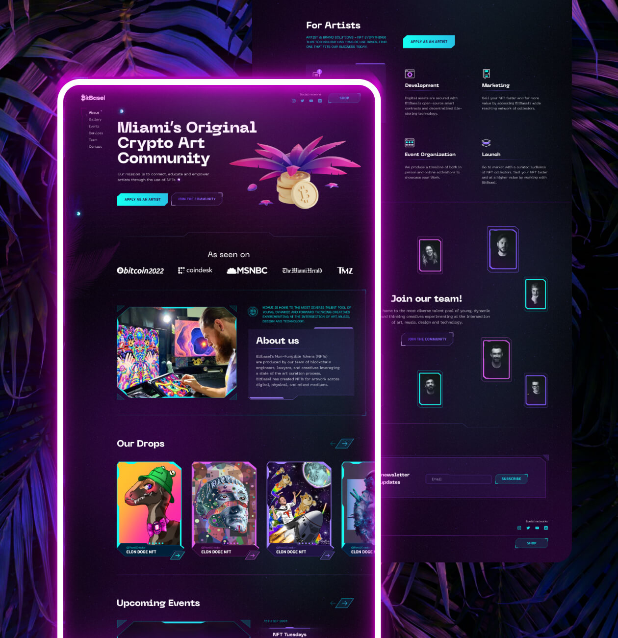BitBasel – NFT Community landing page - Website Development - Photo 12
