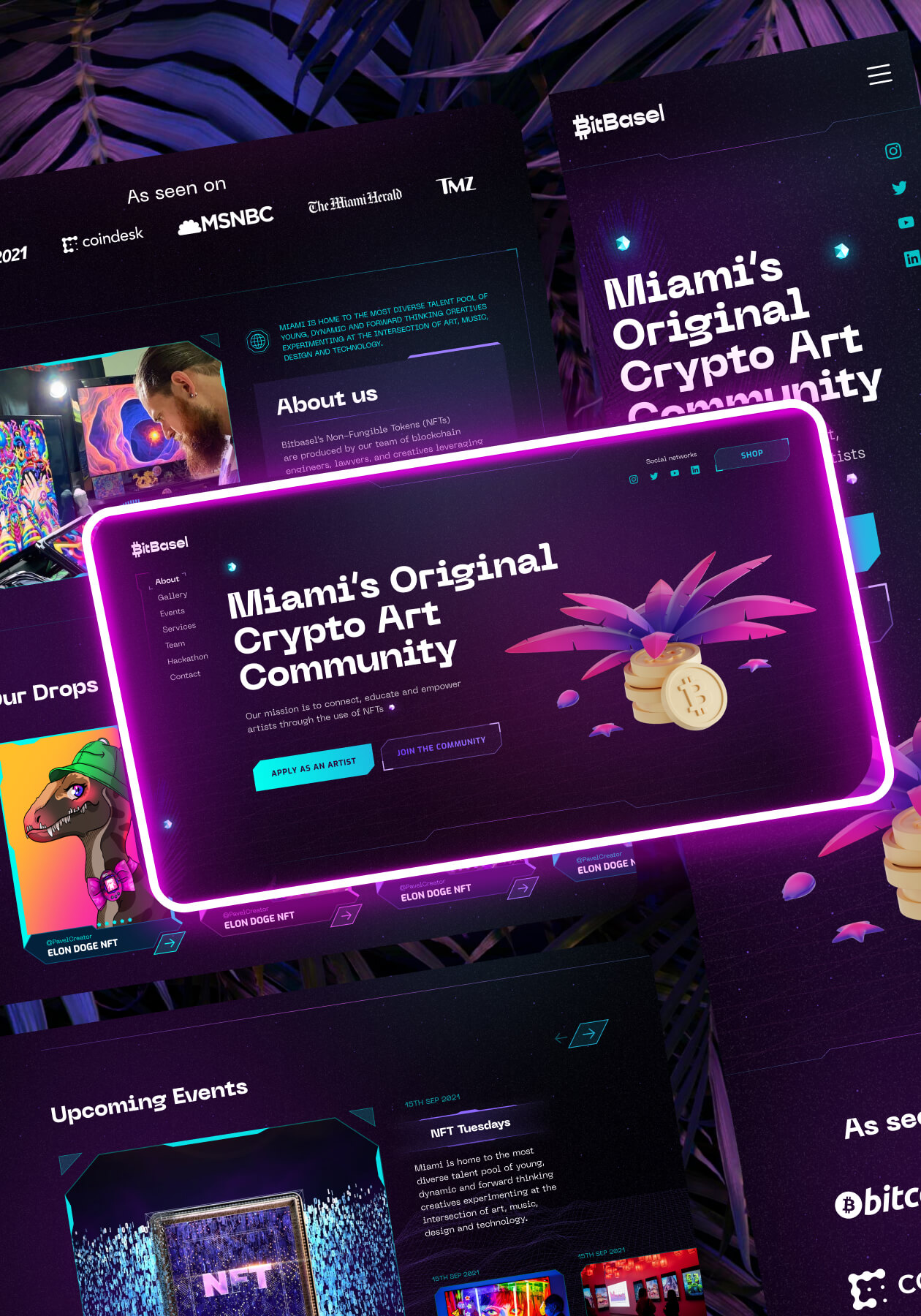 BitBasel – NFT Community landing page - Website Development - Photo 