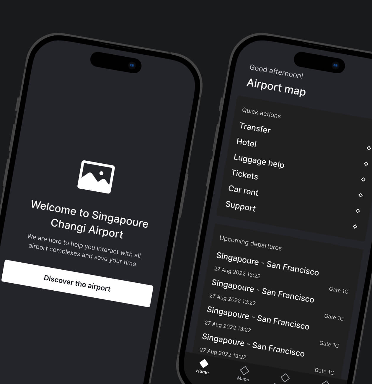 Sinport – Singapore Airport navigation app - Website Development - Photo 7