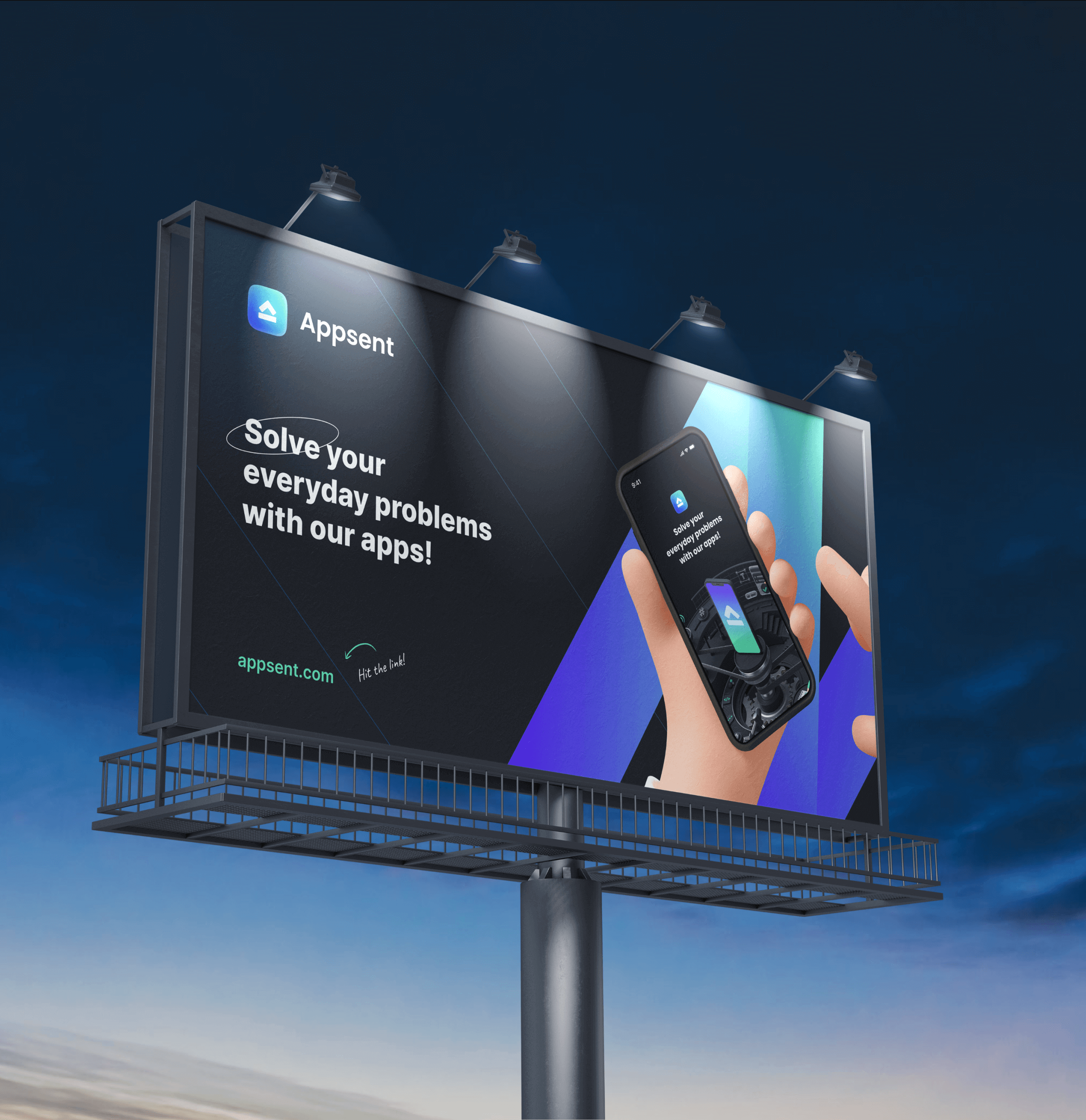 Appsent – Branding for the Application Developers company - Website Development - Photo 3
